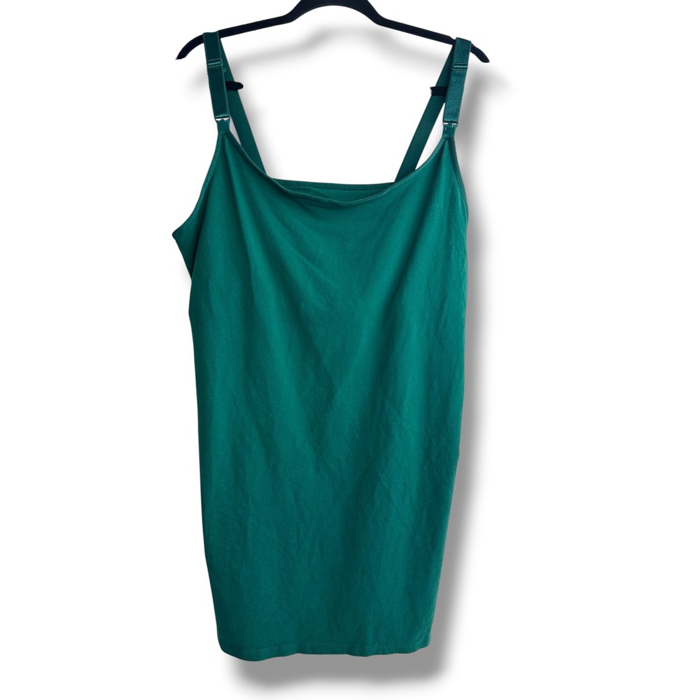 Torrid Womens Plus Size 3 Green Nursing Camisole Maternity Tank Top Adjustable